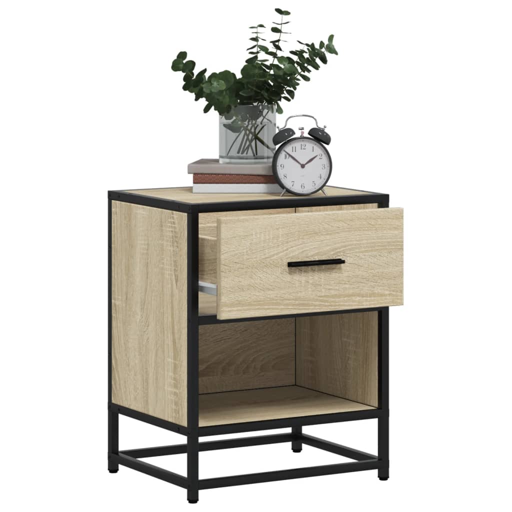 Nachttische 2 Stk. Sonoma-Eiche 40x31x50 cm Holzwerkstoff