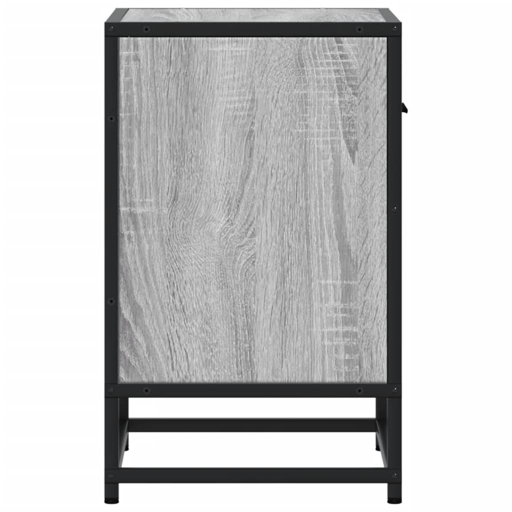 Nachttische 2 Stk. Grau Sonoma 40x31x50 cm Holzwerkstoff