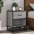 Nachttische 2 Stk. Grau Sonoma 40x31x50 cm Holzwerkstoff