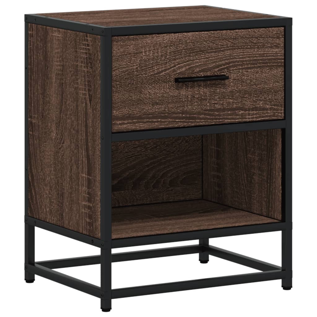 Nachttische 2 Stk. Braun Eichen-Optik 40x31x50 cm Holzwerkstoff