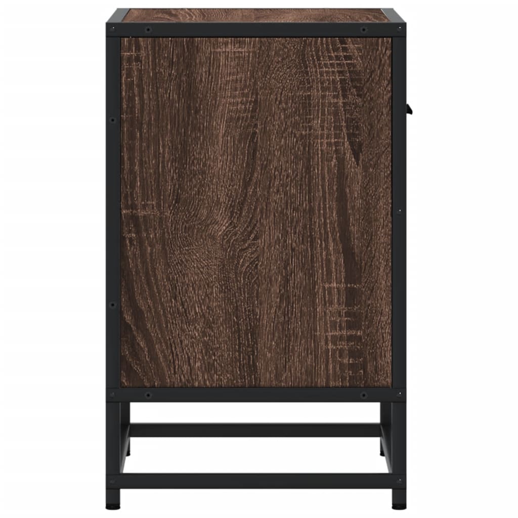 Nachttische 2 Stk. Braun Eichen-Optik 40x31x50 cm Holzwerkstoff