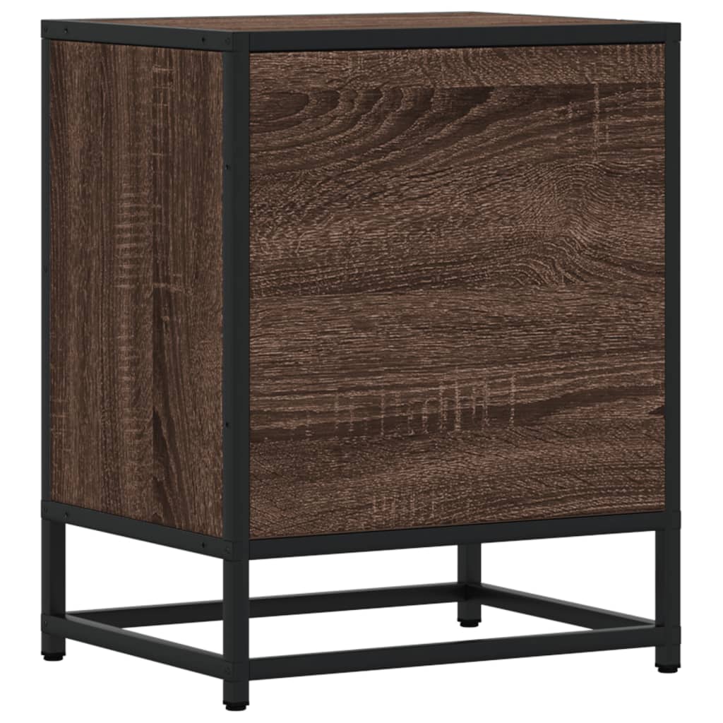 Nachttische 2 Stk. Braun Eichen-Optik 40x31x50 cm Holzwerkstoff
