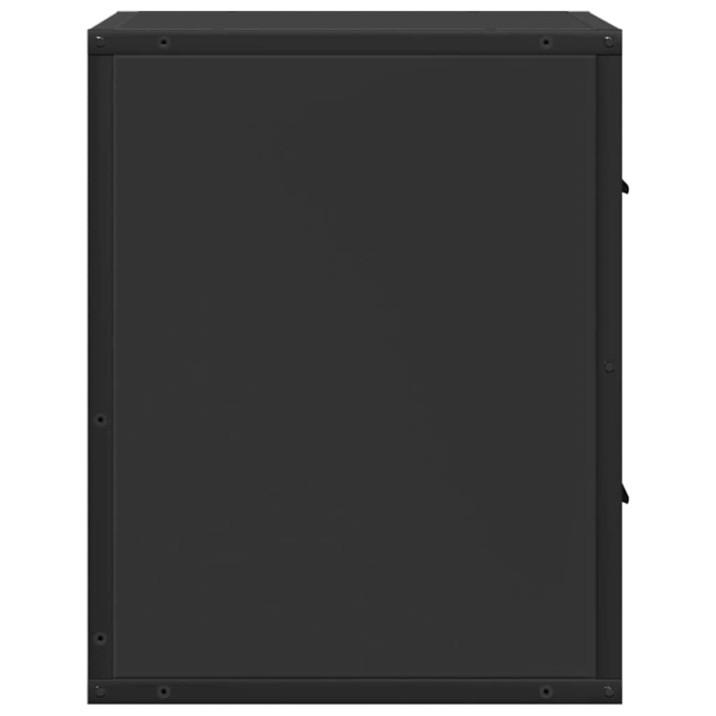 Wand-Nachttische 2 Stk. Schwarz 40x31x39,5 cm