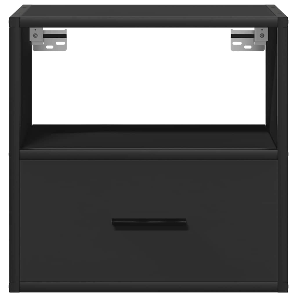 Wand-Nachttisch Schwarz 40x31x39,5 cm