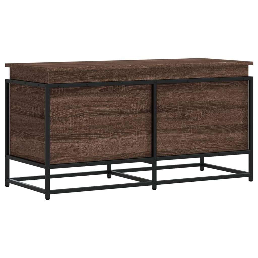 Aufbewahrungsbox mit Deckel Eichen-Optik 100x40x51,5 cm