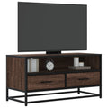 TV-Schrank Eichen-Optik 80x34,5x40 cm Holzwerkstoff und Metall