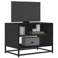TV-Schrank Schwarz 61x40x46 cm Holzwerkstoff und Metall