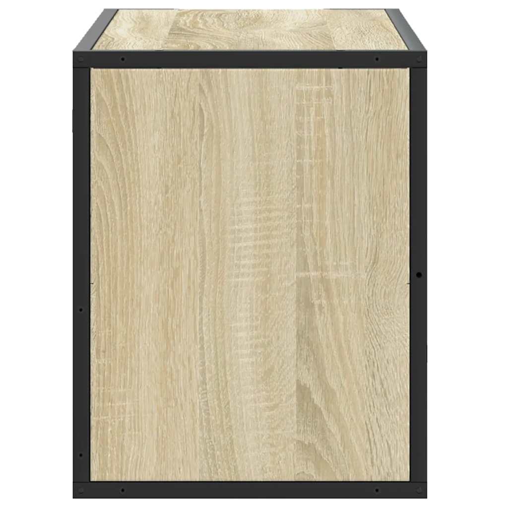 TV-Schrank Sonoma-Eiche 80x31x39,5 cm Holzwerkstoff und Metall