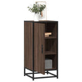 Sideboard Braun Eichen-Optik 35,5x35x76 cm Holzwerkstoff Metall