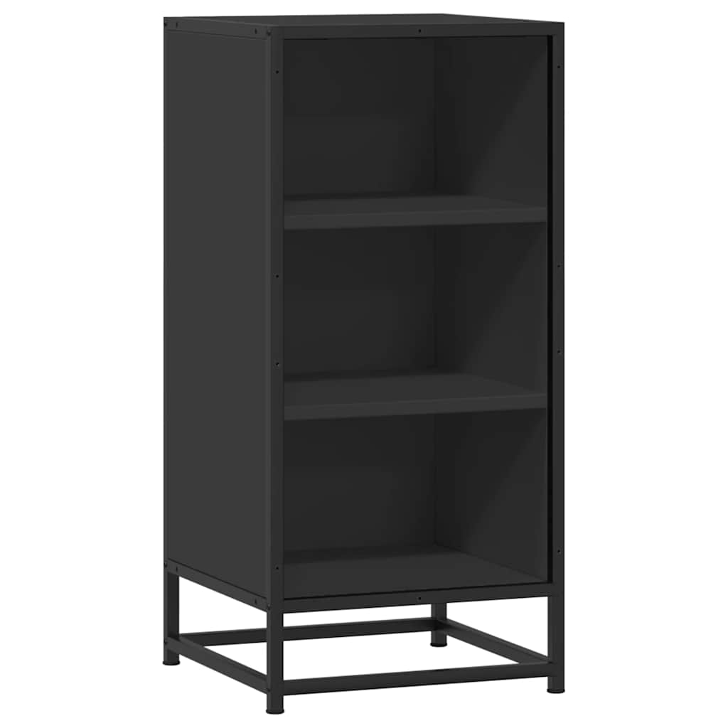Sideboard Schwarz 35,5x35x76 cm Holzwerkstoff und Metall