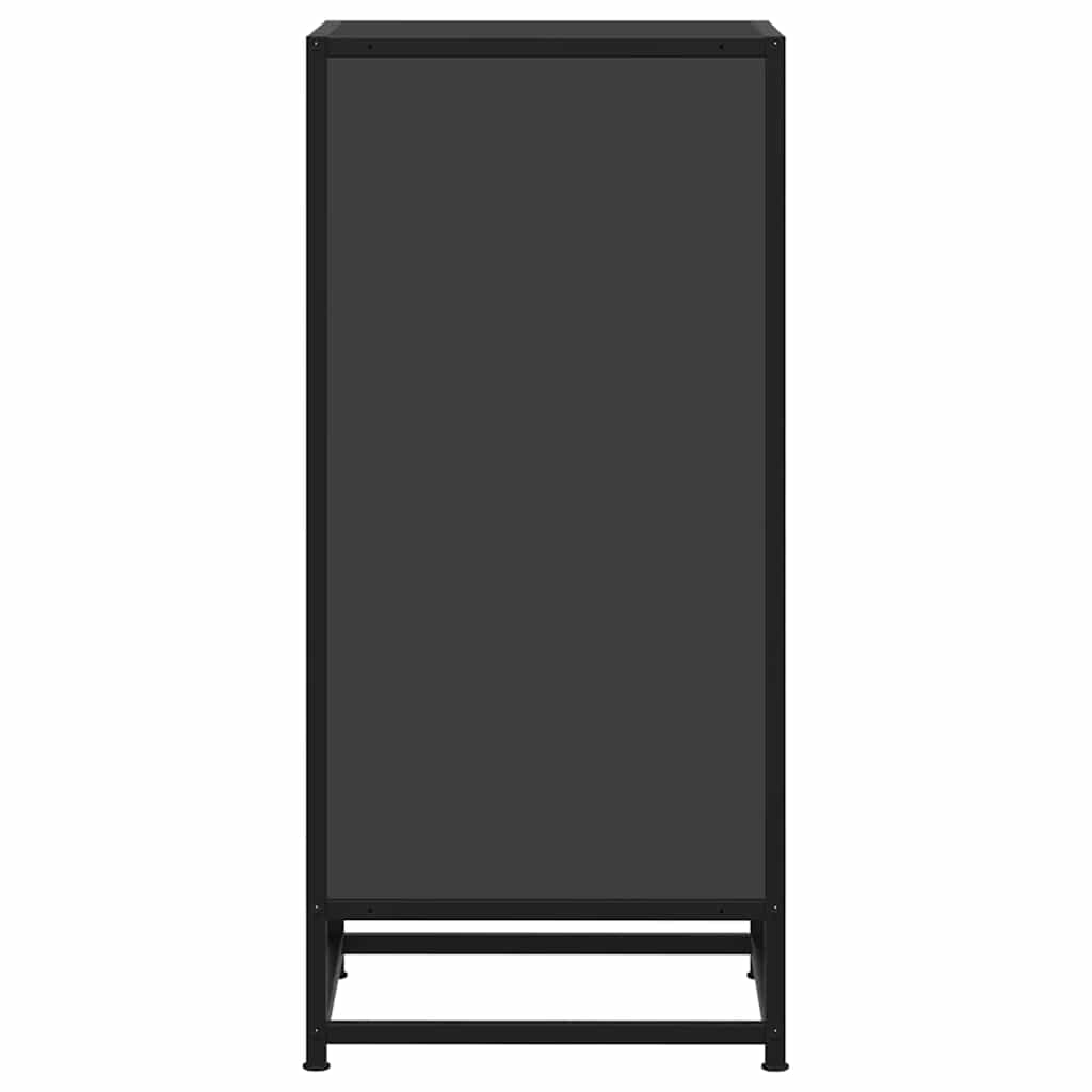 Sideboard Schwarz 35,5x35x76 cm Holzwerkstoff und Metall