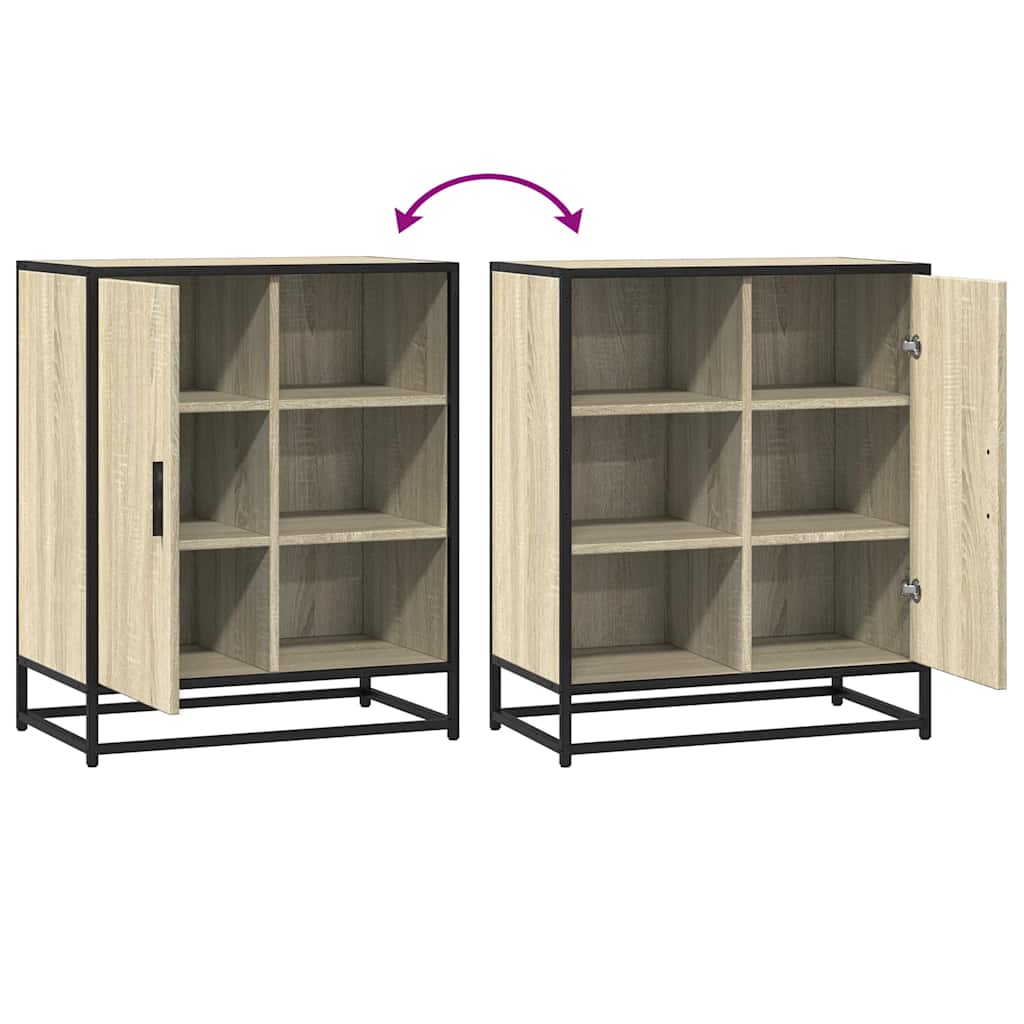 Sideboard Sonoma-Eiche 62x35x76 cm Holzwerkstoff