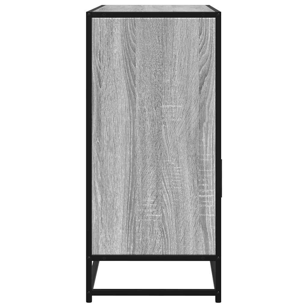 Sideboard Grau Sonoma 100x35x76 cm Holzwerkstoff