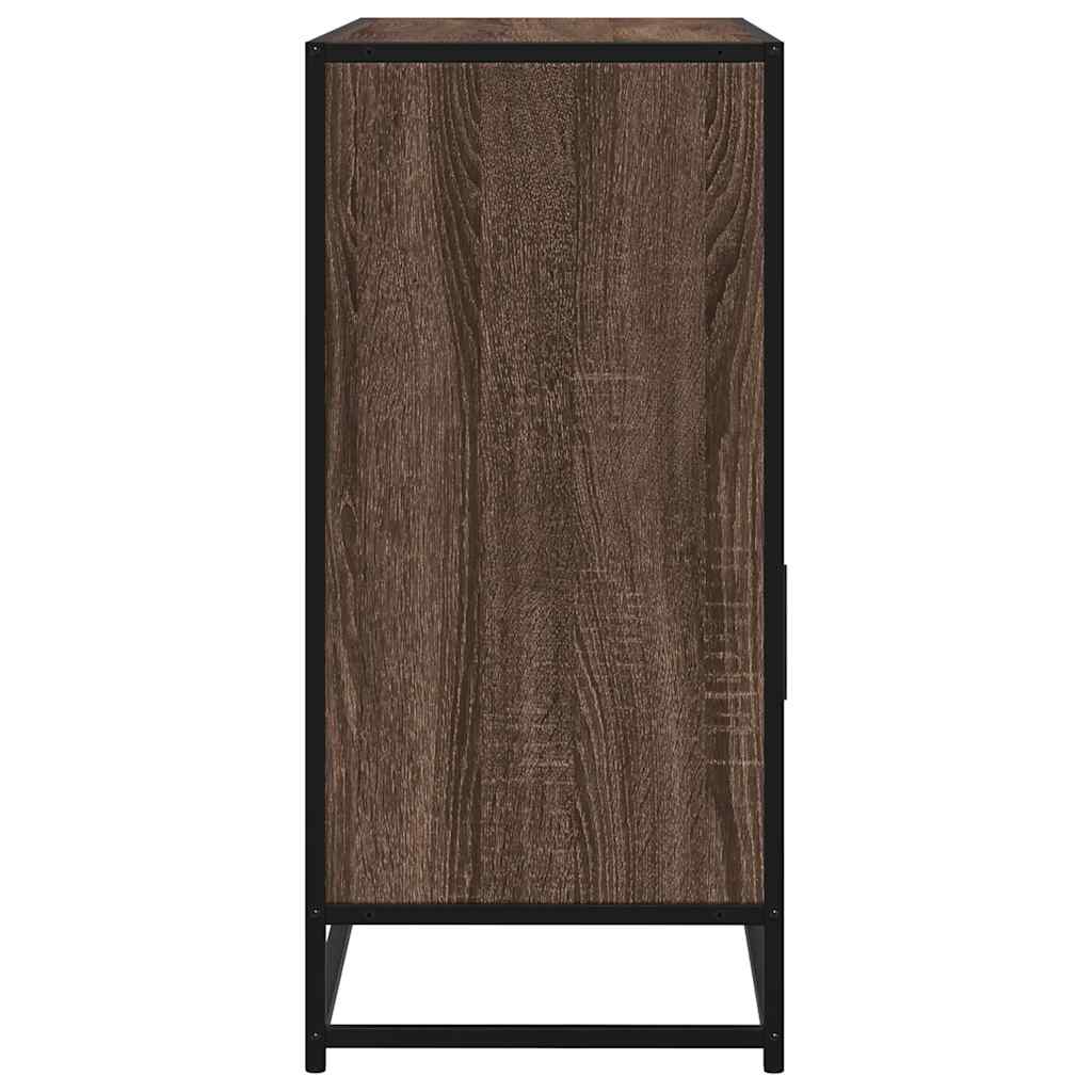 Sideboard Braun Eichen-Optik 100x35x76 cm Holzwerkstoff