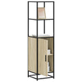 Highboard Sonoma-Eiche 35,5x35x139 cm Holzwerkstoff Metall