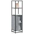 Highboard Grau Sonoma 35,5x35x139 cm Holzwerkstoff und Metall