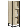 Highboard Sonoma-Eiche 35,5x35x106,5 cm Holzwerkstoff Metall