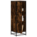 Highboard Räuchereiche 35,5x35x106,5 cm Holzwerkstoff Metall