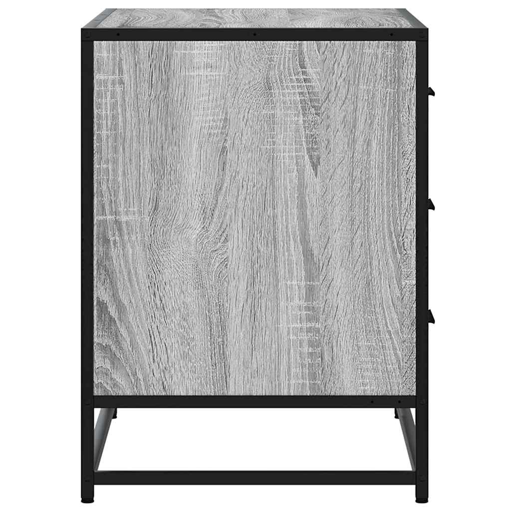 Schubladenschrank Grau Sonoma 70x41x56 cm Holzwerkstoff
