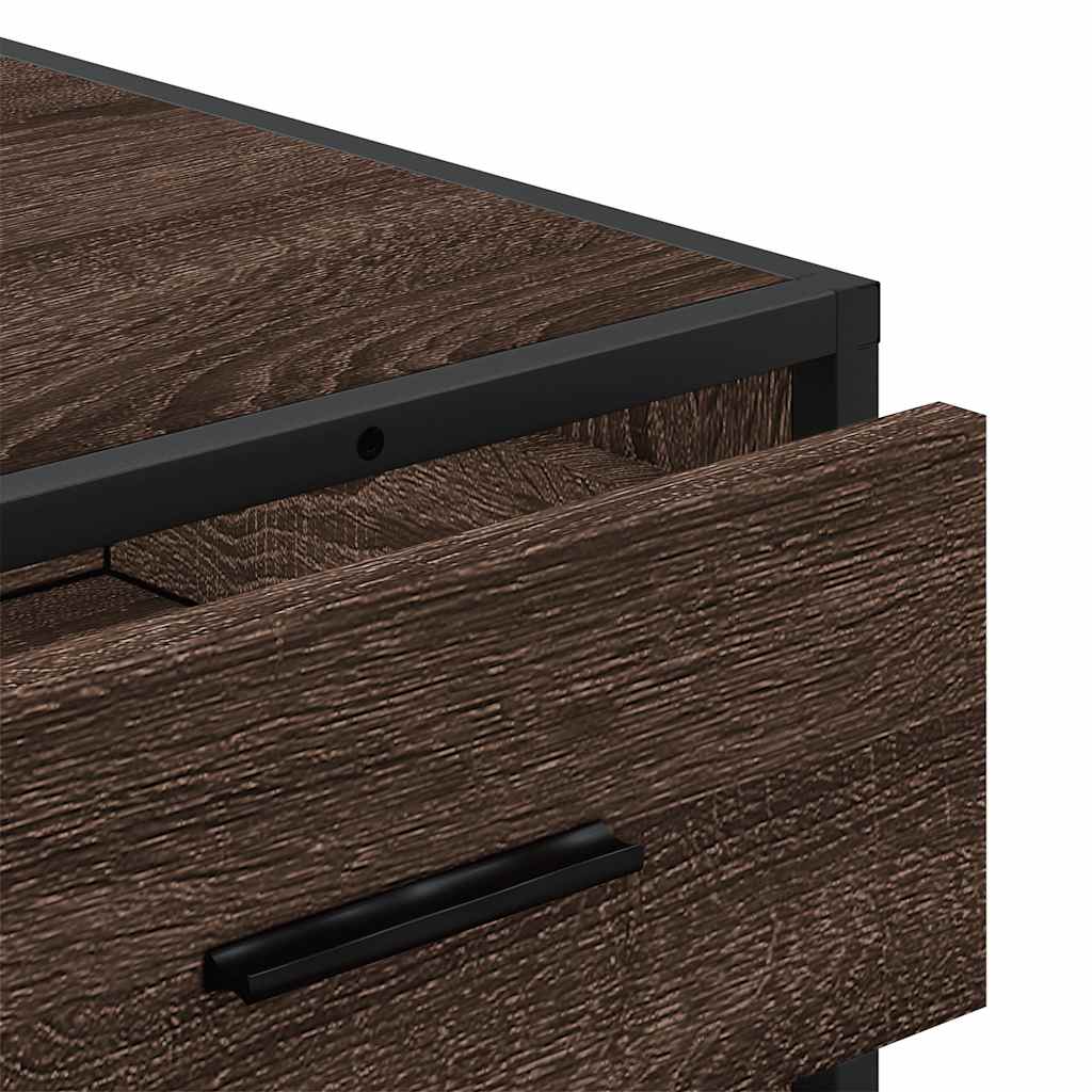 Schubladenschrank Braun Eichen-Optik 70x41x56 cm Holzwerkstoff