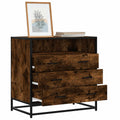 Schubladenschrank Räuchereiche 70x41x70 cm Holzwerkstoff