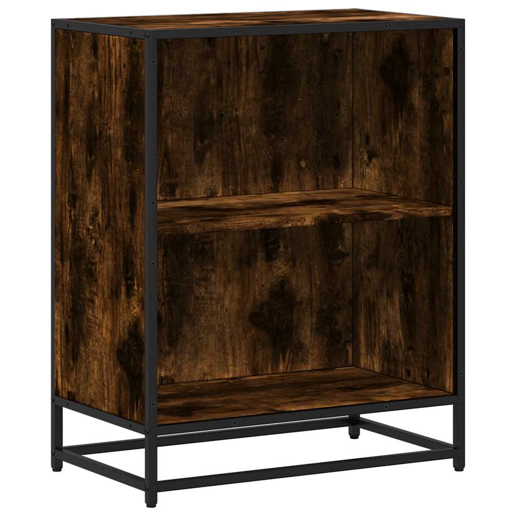 Bücherregal Räuchereiche 60x35x76 cm Holzwerkstoff