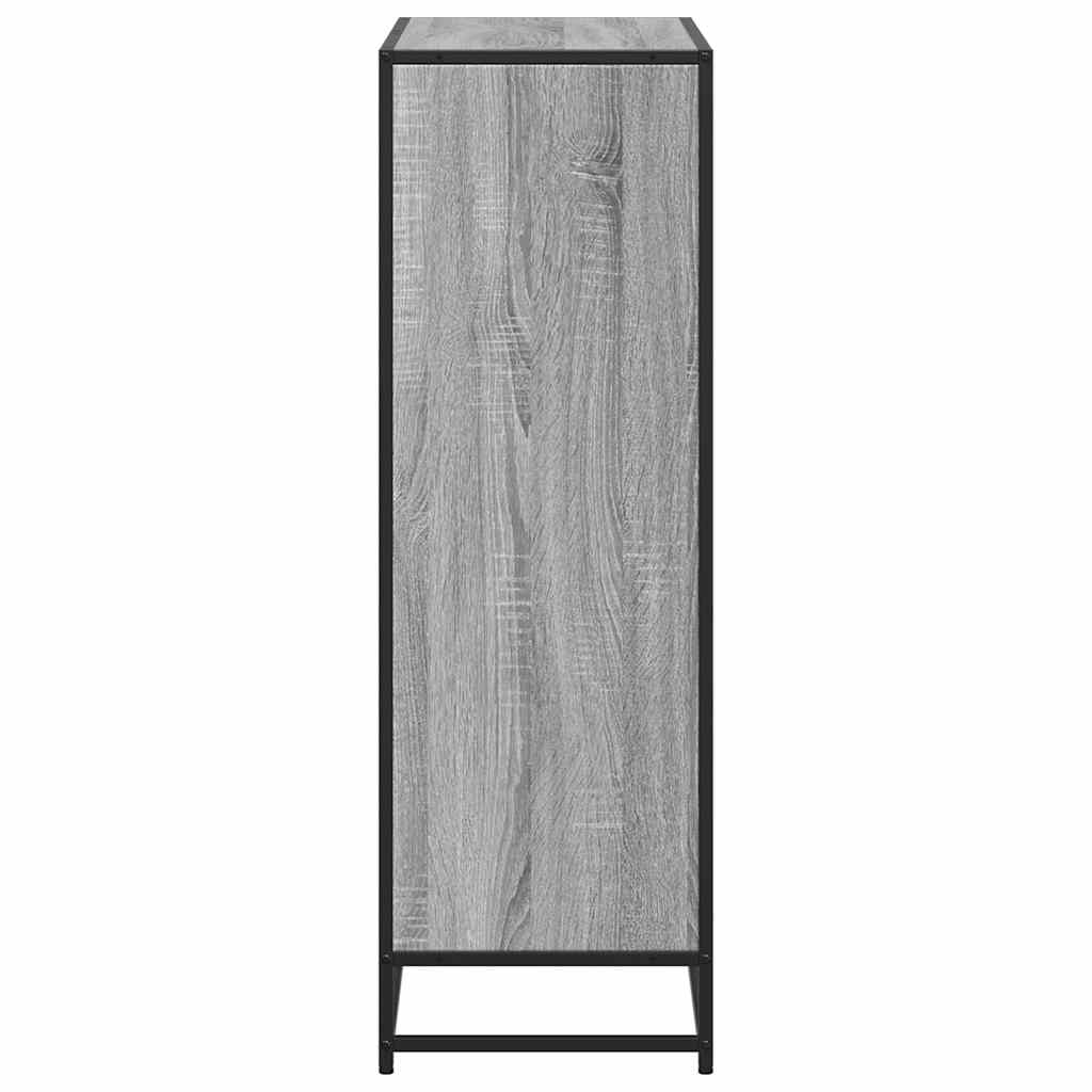 Bücherregal Grau Sonoma 80,5x35x107,5 cm Holzwerkstoff
