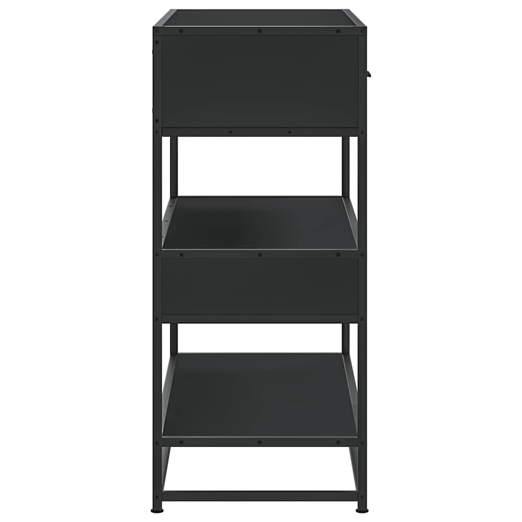 Konsolentisch Schwarz 90x35x80 cm Holzwerkstoff