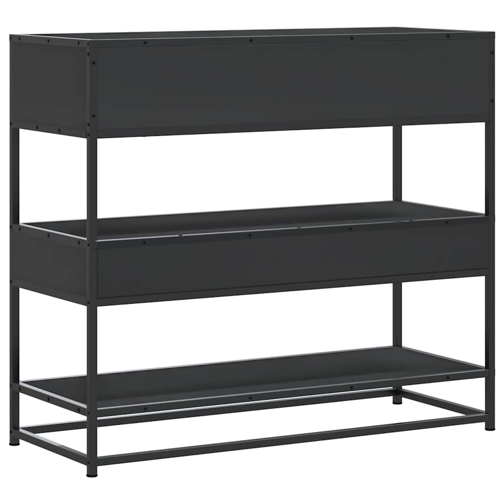 Konsolentisch Schwarz 90x35x80 cm Holzwerkstoff