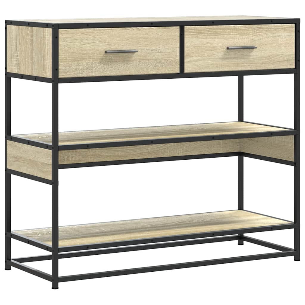 Konsolentisch Sonoma-Eiche 90x35x80 cm Holzwerkstoff