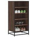 Schuhregal Braun Eichen-Optik 48x38x97,5 cm Holzwerkstoff
