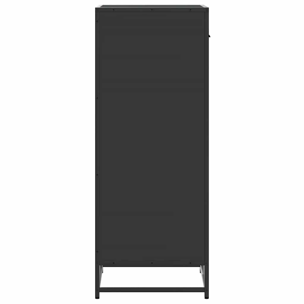 Schuhregal Schwarz 48x38x97,5 cm Holzwerkstoff