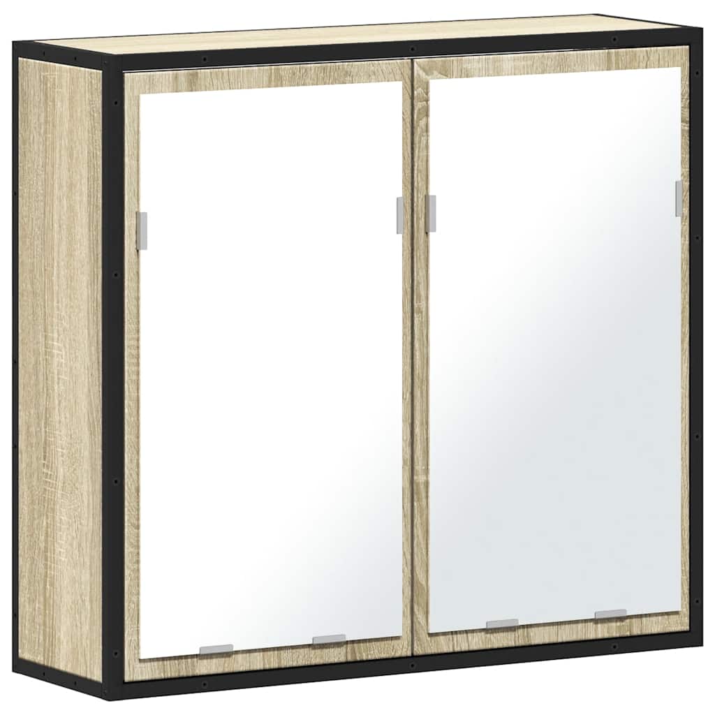 Badezimmer-Spiegelschrank Sonoma-Eiche 65 x 20 x 60 cm Holzwerkstoff