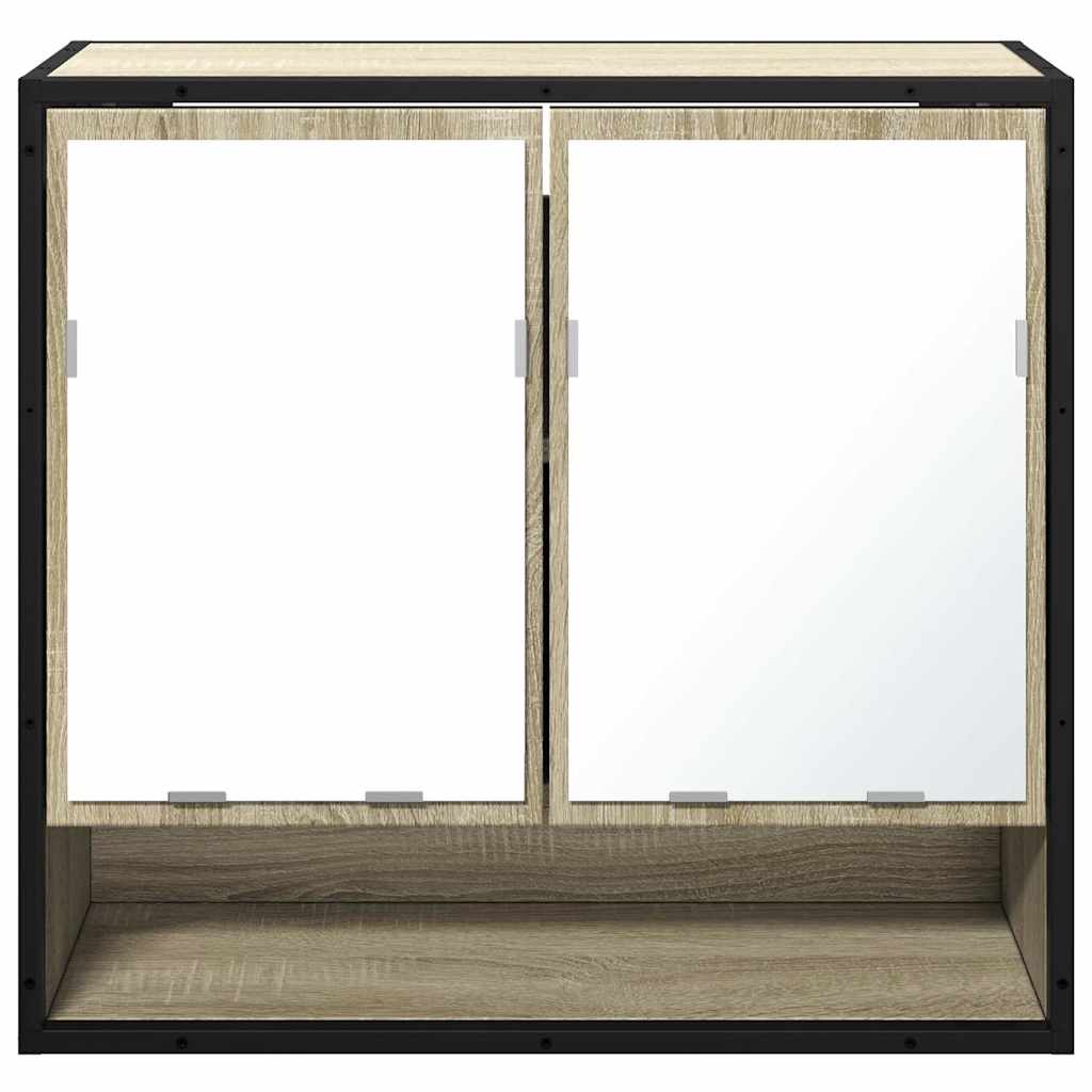 Badezimmer-Spiegelschrank Sonoma-Eiche 65 x 20 x 60 cm Holzwerkstoff