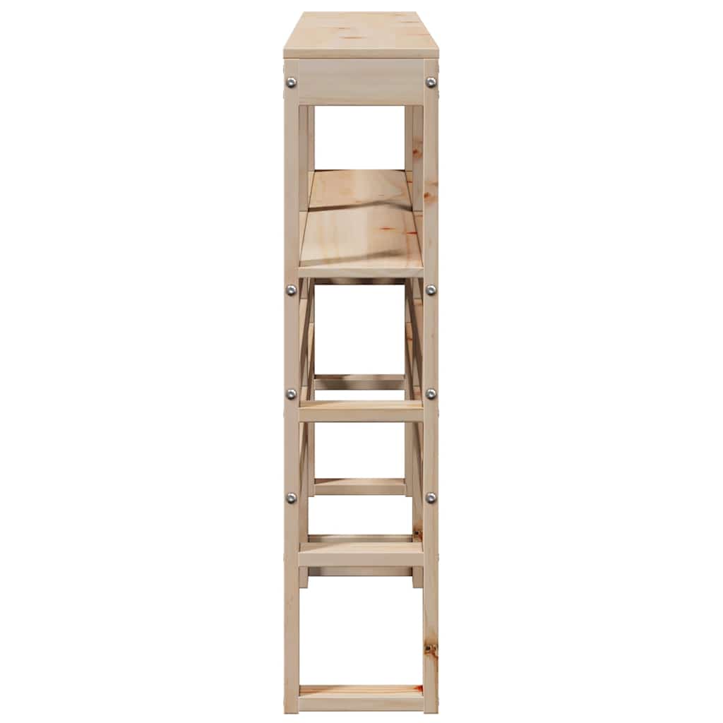 Kopfteil mit Ablagen 150 cm Massivholz Kiefer