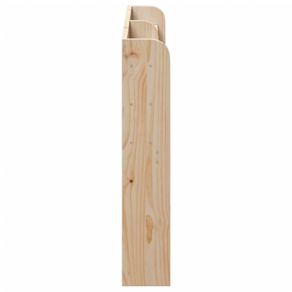 Kopfteil mit Ablagen 135 cm Massivholz Kiefer