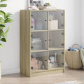 Highboard mit Türen Sonoma-Eiche 68x37x109 cm Holzwerkstoff