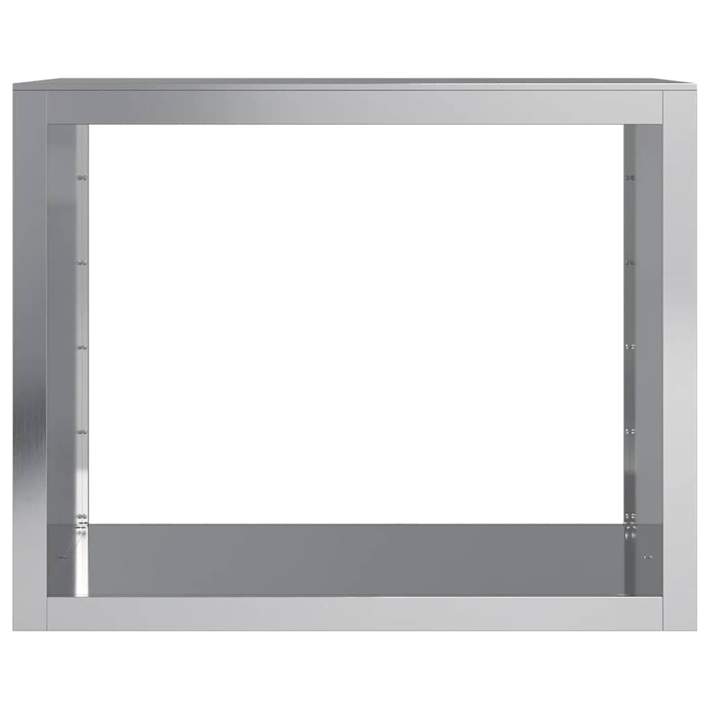 Brennholzregal 100x40x80 cm Verzinkter Stahl