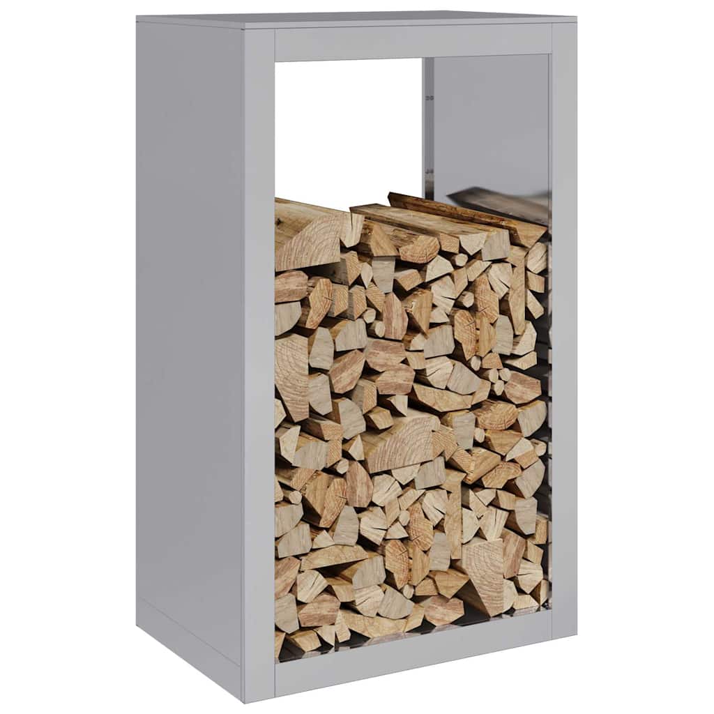 Brennholzregal 60x40x100 cm Verzinkter Stahl