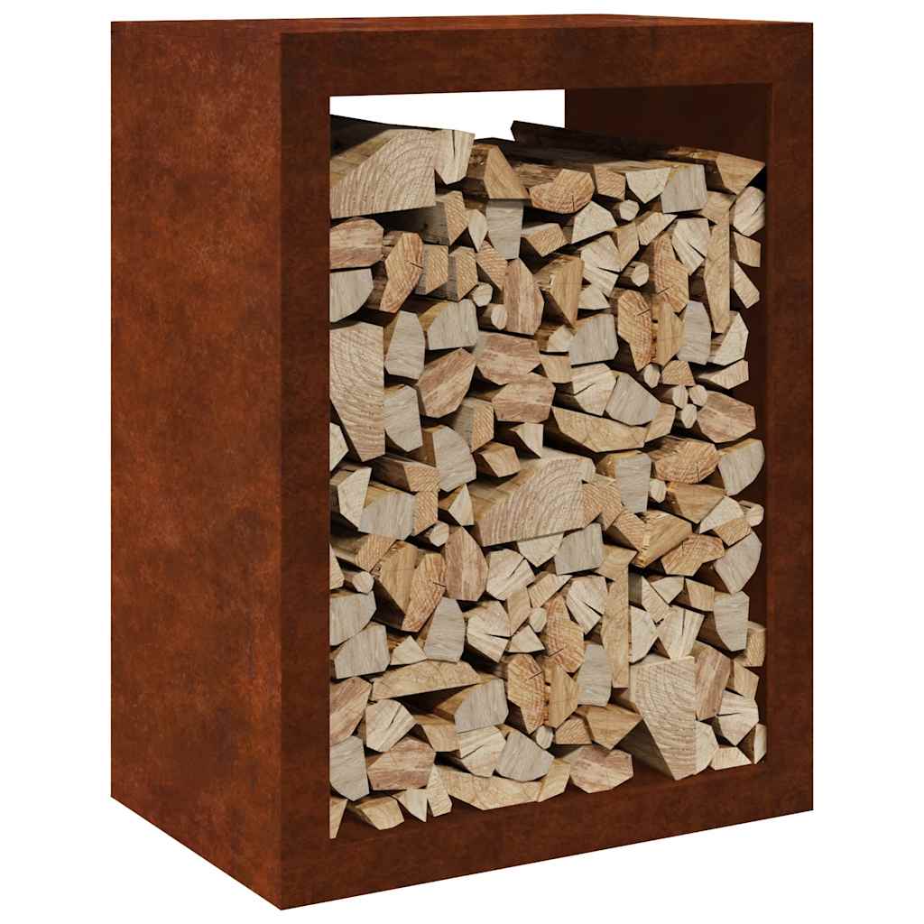Brennholzregal 60x40x80 cm Wetterfester Stahl