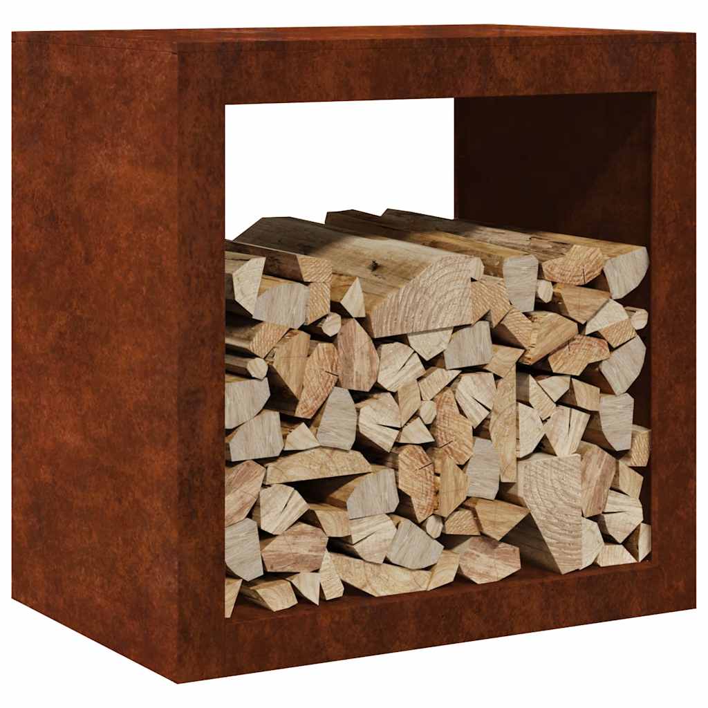 Brennholzregal 60x40x60 cm Wetterfester Stahl