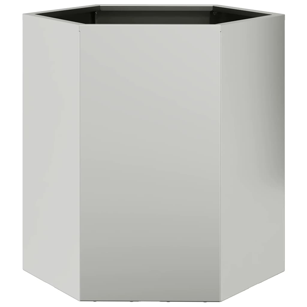 Pflanzkübel 2 Stk. Sechseckig 46x40x45 cm Wetterfester Stahl