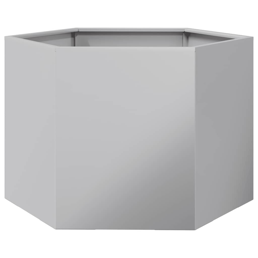 Pflanzkübel Sechseckig 69x60x45 Verzinkter Stahl