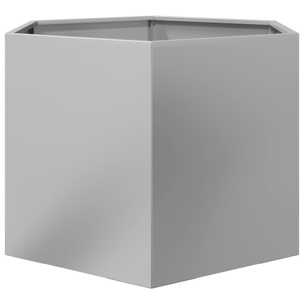 Pflanzkübel Sechseckig 69x60x45 Verzinkter Stahl