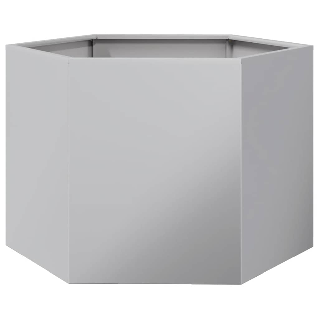 Pflanzkübel Sechseckig 69x60x45 Verzinkter Stahl