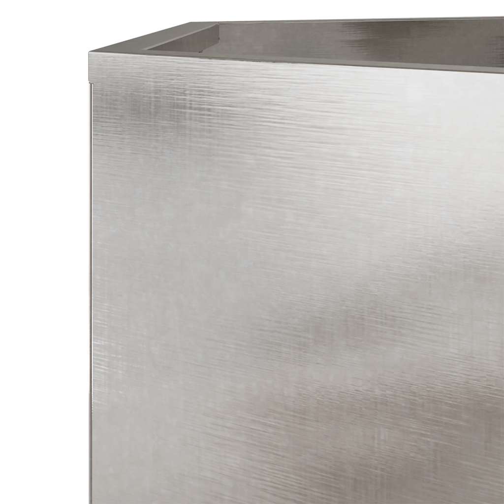 Pflanzkübel Sechseckig 104x90x45 Edelstahl
