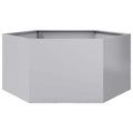 Pflanzkübel Sechseckig 104x90x45 Verzinkter Stahl