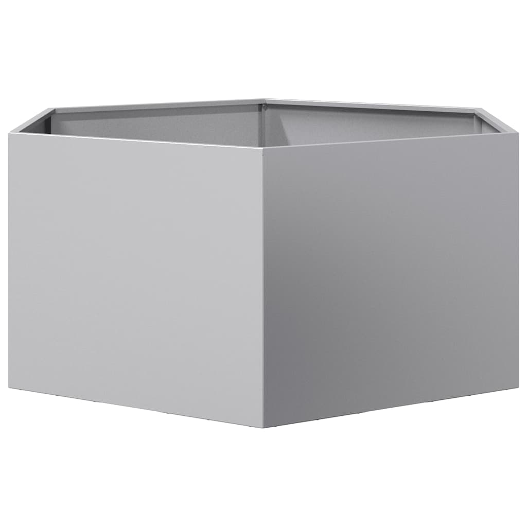 Pflanzkübel Sechseckig 104x90x45 Verzinkter Stahl