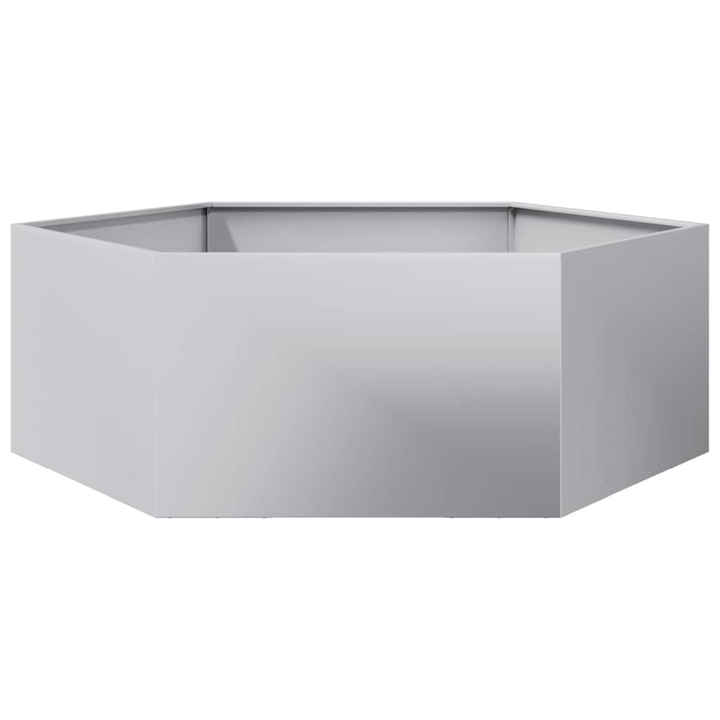 Pflanzkübel Sechseckig 138x120x45 Verzinkter Stahl