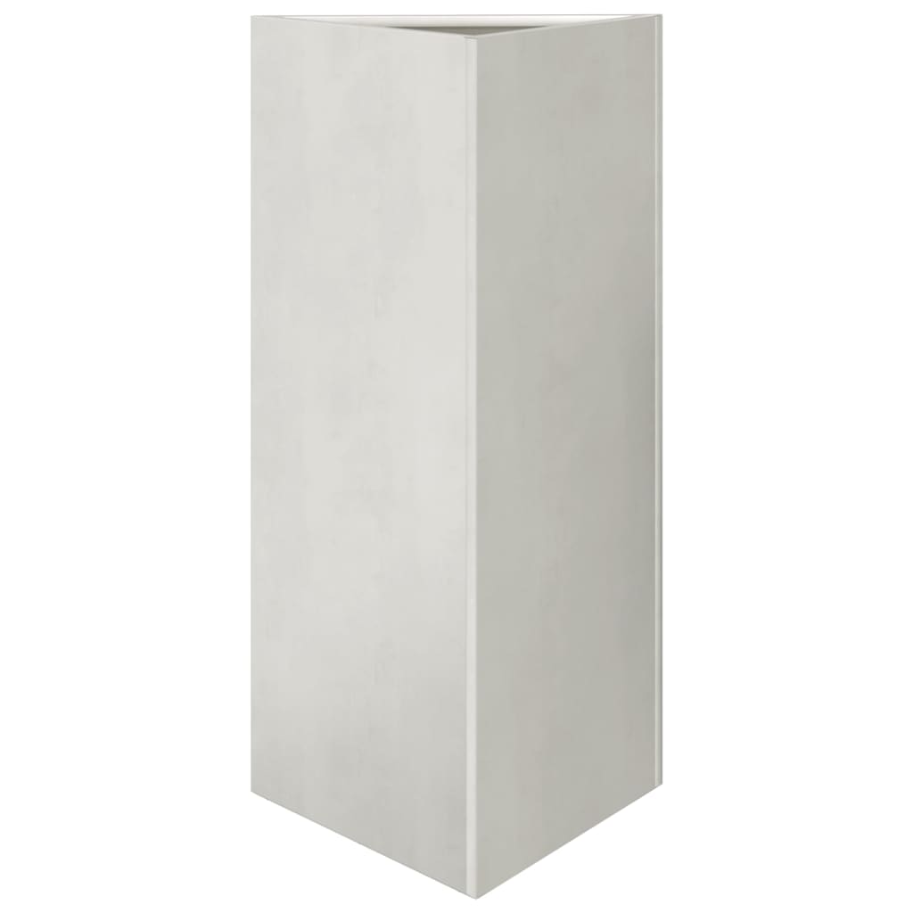 Pflanzkübel Dreieckig 40x34,5x75 cm Edelstahl